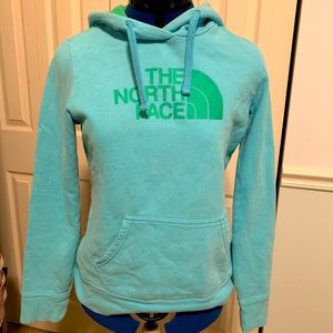 The North Face teal hoodie